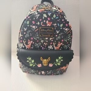 Disney Parks x Loungefly Bambi Floral Mini Backpack NWT